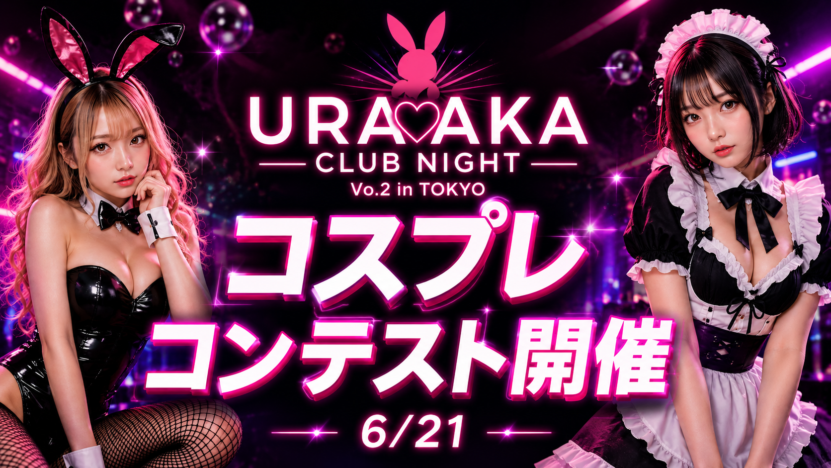 🌹URAAKA CLUB NIGHT Vo.2🌹第2回裏アカクラブナイト🌹6/21（日）15:00–18:00｜六本木